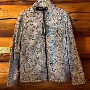 WARM WATER RESISTANT MENS JACKET FULL ZIP POCKETS LINED WITH FLEECE FOR WARMTH